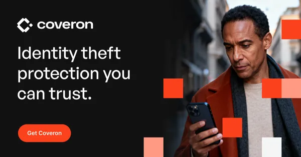 Coveron identity theft protection banner